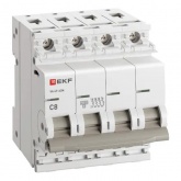 Автоматический выключатель EKF PROxima ВА 47-63N 8А 4P C 4,5кА (автомат электрический)