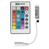Контроллер для светодиодных лент и модулей TDM RGB-IR 72W 12V 6A IP20, 3 канала, пульт 24 кнопки