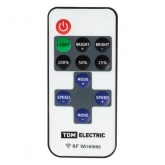 Контроллер для светодиодных лент и модулей TDM MONO-RF 72W 12V 6A IP20, 1 канал, пульт 11 кнопок