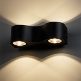 Светильник светодиодный уличный настенный TDM Дуэт 4x3W 3000K L200mm алюминий/черный вверх/вниз IP65