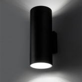 Светильник светодиодный уличный настенный TDM Тубо 2x6W 4000K H252mm алюминий/черный вверх/вниз IP65