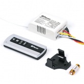 Выключатель Feron TM75 с пультом радиоуправления 2-х канальный 1000W 230V 30м черное серебро