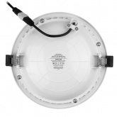 Светильник встраиваемый TDM LED Деко 06 10W 4000K круглый, хром/белый IP44 d155/D170x42mm