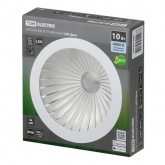 Светильник встраиваемый TDM LED Деко 06 10W 4000K круглый, хром/белый IP44 d155/D170x42mm