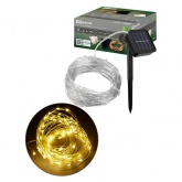 Гирлянда TDM на солнечной батарее CCГ-112 Роса 10 м, 100 LED теплый белый IP54