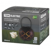 Светильник садовый на солнечной батарее TDM СС Лофт 2 сталь 15x12 cм IP44