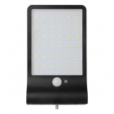 Светильник фасадный TDM Феникс 4 на солнечной батарее 2W IP65 с датчиком движения, черный, пластик