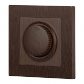 Светорегулятор Intro 600Вт поворотный 230В IP20 венге 6-401-10