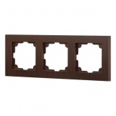Рамка на 3 поста Intro Accent венге 6-503-10