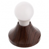 Патрон-основание TDM, керамический E27, ЭКО венге, накладной