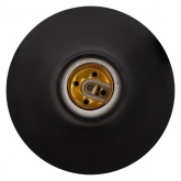 Патрон-основание TDM, керамический E27, черный, накладной