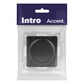 Светорегулятор Intro 600Вт поворотный 230В IP20 антрацит 6-401-05