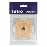 Розетка TV Intro Accent одиночная IP20 сосна 6-301-11