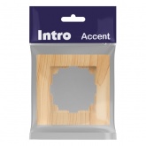 Рамка на 1 пост Intro Accent сосна 6-501-11