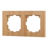 Рамка на 2 поста Intro Accent сосна 6-502-11