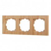 Рамка на 3 поста Intro Accent сосна 6-503-11
