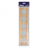 Рамка на 5 постов Intro Accent сосна 6-505-11