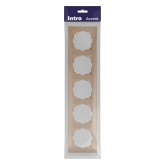 Рамка на 5 постов Intro Accent шампань 6-505-04