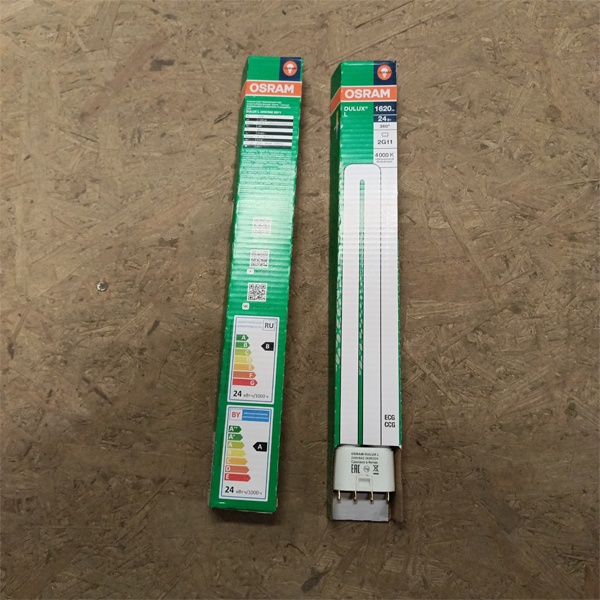 Компактная энергосберегающая лампа КЛЛ мощностью 24 Вт с цоколем 2G11 для ЭПРА или ЭмПРА