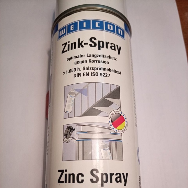 Антикоррозийный спрей-цинк Weicon объемом 400 мл