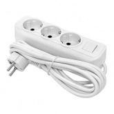 Удлинитель EKF Эксперт 3х2P+PE с выключателем 5м 3х1мм2 16А/3,5Вт белый