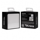 Переключатель одноклавишный Kranz Miele Round 10А с рамкой перламутр