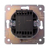 Переключатель одноклавишный Kranz Miele Round 10А с рамкой перламутр