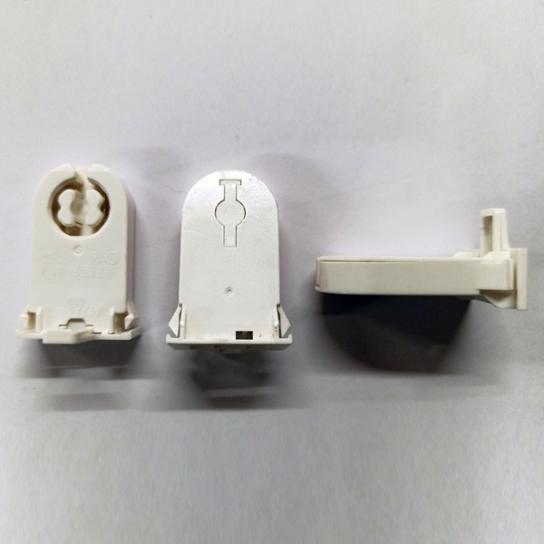 Сквозной патрон G13 с боковыми защёлками без стопора для линейных люминесцентных ламп Т8.