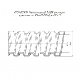 Металлорукав Промрукав в ПВХ изоляции Арктический Р3-ЦП-МБ-Арк-НГ-32 оцинковка [упаковка 25м]
