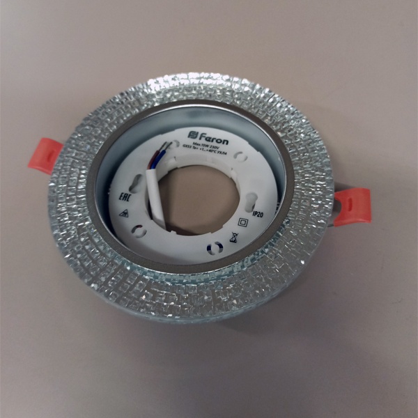 Встраиваемый светильник Ферон DL4120, под лампу с цоколем GX53 максимальной мощности 15 Ватт