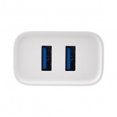 Сетевое зарядное устройство Rexant 2 x USB, 5V, 2,4 A, белое