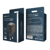 Сетевое зарядное устройство Rexant с одним портом Type-C, 20Вт, GaN компактный