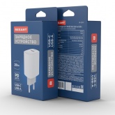 Сетевое зарядное устройство Rexant с двумя портами USB-A + USB-C, 20Вт
