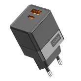 Сетевое зарядное устройство Rexant с двумя портами USB-A и USB-C, 35Вт Gan компактный