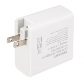 Сетевое зарядное устройство Rexant 2xUSB+USB Type-С, переходник + адаптер, 48W белое