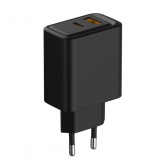 Сетевое зарядное устройство Rexant с портами USB-A и USB-C, 30Вт, черное