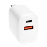Сетевое зарядное устройство Rexant USB QC (20W) + Type C PD (20W), белое