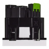 Розетка Daccord Metra45 2К+З 45° со шторками автозажим 2М, белая (аналог 077245 Mosaic)