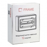 Щит настенный DKC FRAME 12 модулей с тонированной дверцей с шиной IP40 белый