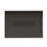 Щит настенный DKC FRAME 12 модулей с тонированной дверцей с шиной IP40 белый