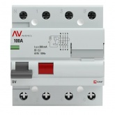 Устройство защитного отключения селективное УЗО EKF AVERES DV 4P 100А 300мА (электромеханическое) АС (ВДТ)