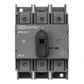 Рубильник TDM ВНК-33-1 3П 80А с установленной фронтальной ручкой управления (выключатель нагрузки)