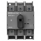 Рубильник TDM ВНК-33-1 3П 100А с установленной фронтальной ручкой управления (выключатель нагрузки)