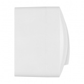 Блок TDM Селигер выключатель 2-клавишный + розетка 2П+З со шторками и прозрачной крышкой IP54 белый