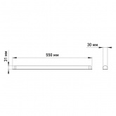 Светильник светодиодный линейный ЭРА SPO-501-M-4K-10 10W 4000K IP20 матовый, замена T8 L600mm