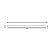 Светильник светодиодный линейный ЭРА SPO-5-50-4K-M 50W 4000K 5500Lm IP40 матовый 1200x75x25mm