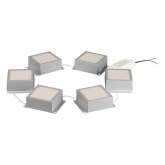 Светильник светодиодный ЭРА SPO-646-3-4K-S6 36W 4000K 3420Lm серый грильято 89x89 комплект 6 кубиков