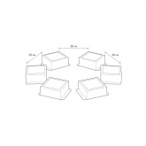 Светильник светодиодный ЭРА SPO-646-3-5K-W6 36W 5000K 3420Lm белый грильято 89x89 комплект 6 кубиков