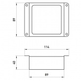 Светильник светодиодный ЭРА SPO-646-3-4K-B6 36W 4000K 3420Lm черный грильято 89x89 комп. 6 кубиков