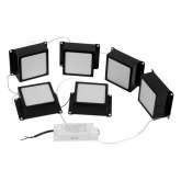 Светильник светодиодный ЭРА SPO-646-3-4K-B6 36W 4000K 3420Lm черный грильято 89x89 комп. 6 кубиков